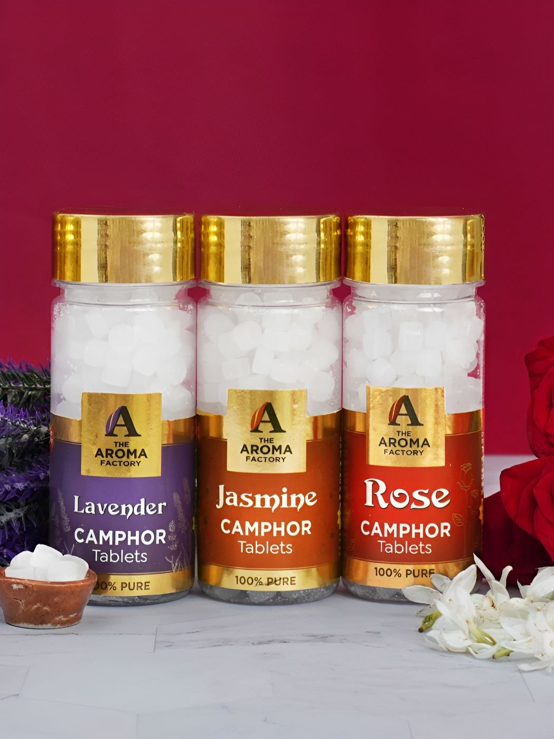 The Aroma Factory Camphor 3 Piece Scented Camphor