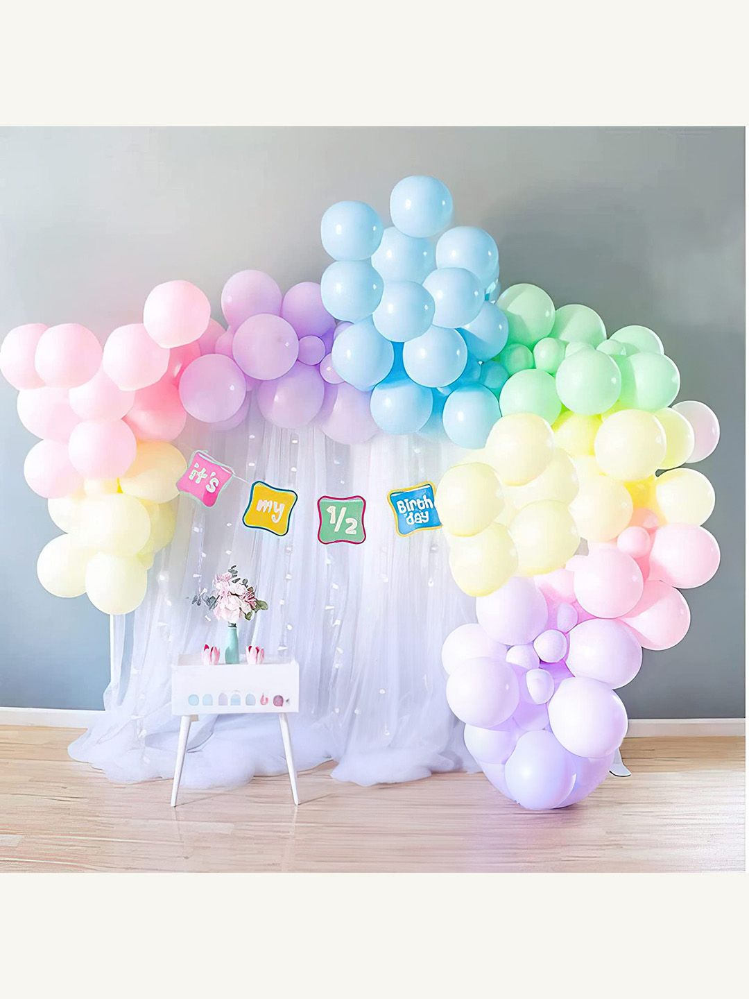Special You Kids 59 Pcs Pink & Purple Birthday  Decor