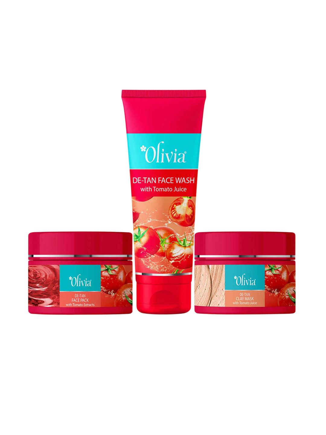 Buy Olivia Tamoto Detan Face Wash , Face Pack & Clay Mask Set of 3