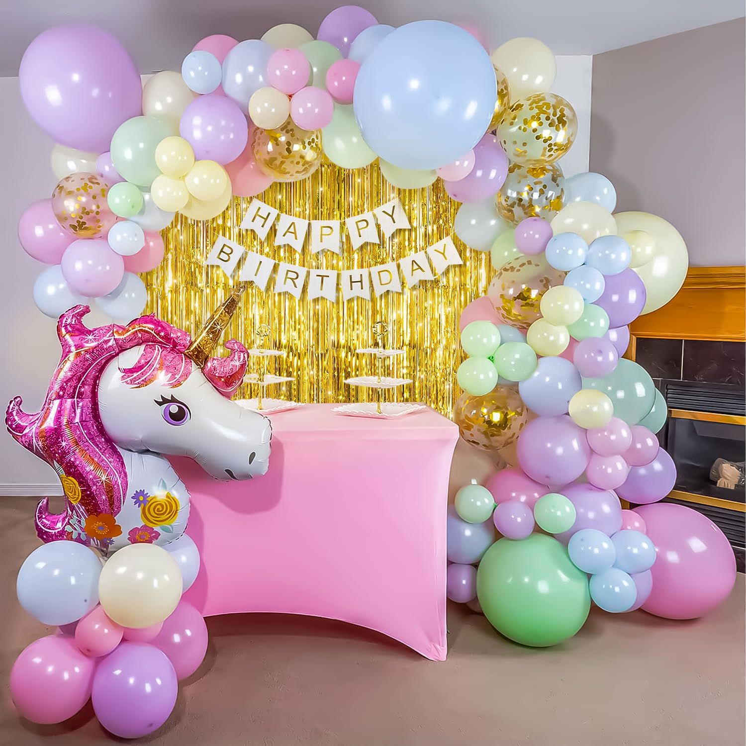 Special You Set Of 86 Yellow & Pink Festive Decors