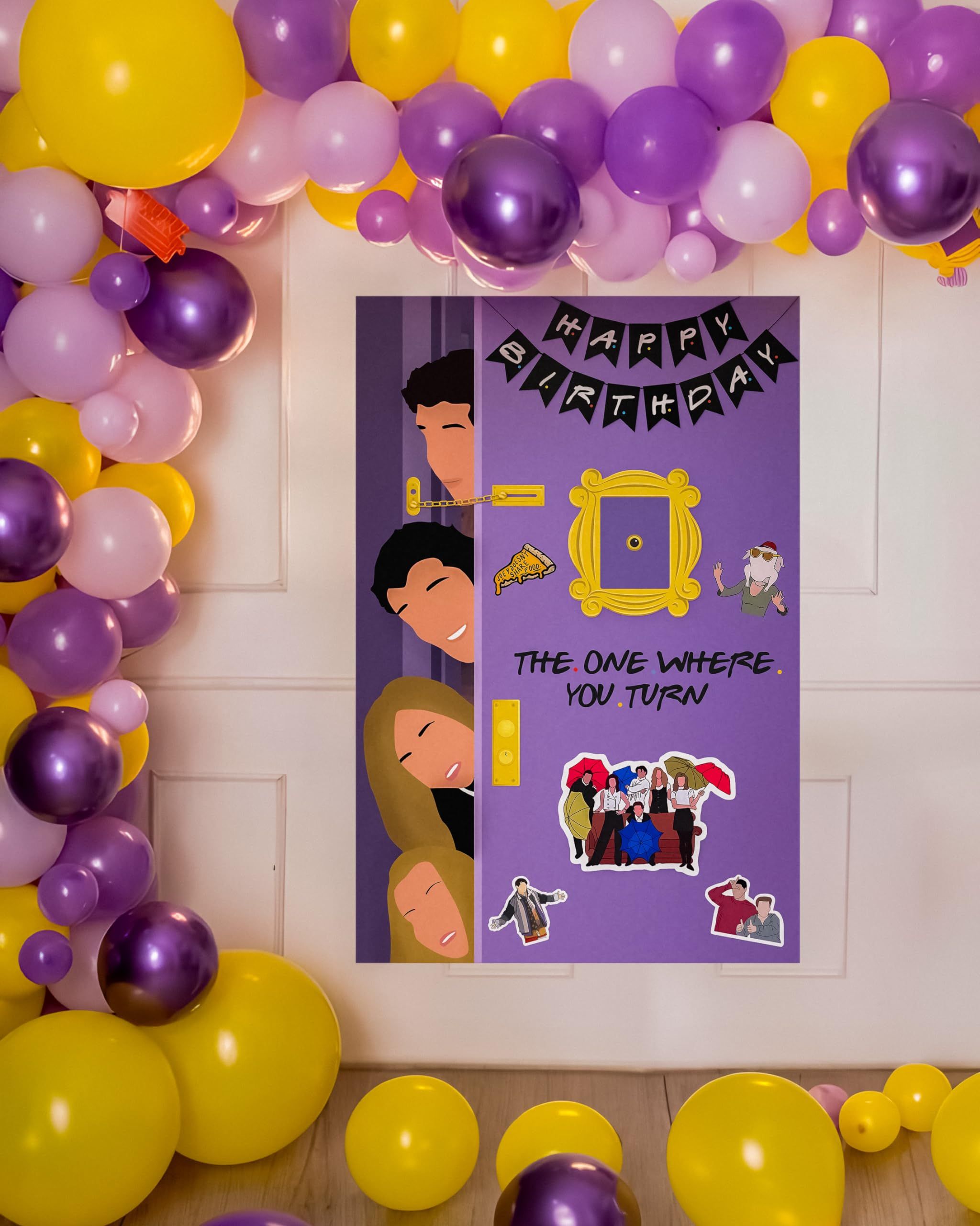 Special You Set Of 69 Purple & Yellow Festive Decors
