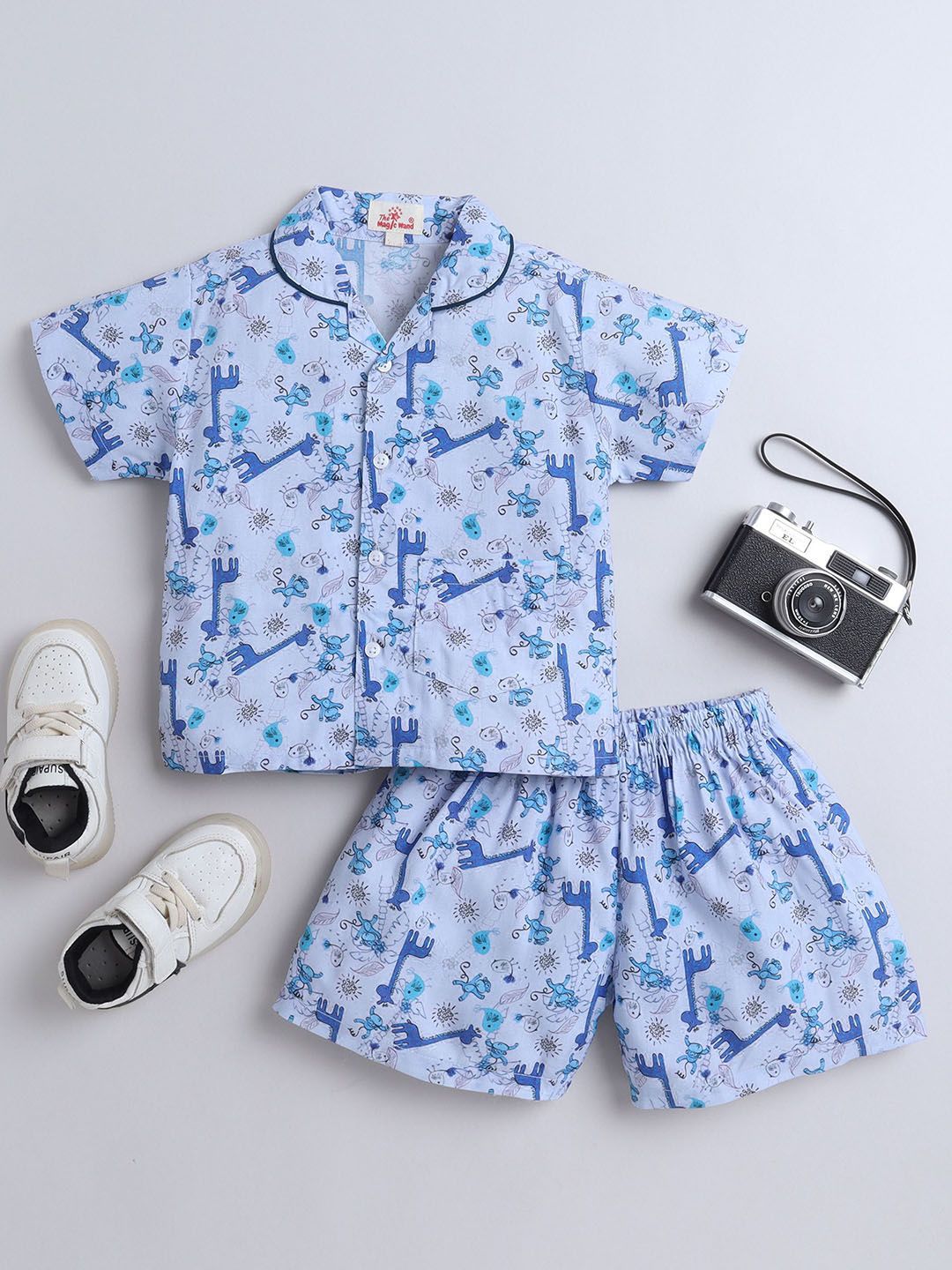 The Magic Wand Unisex Kids Printed Night suit
