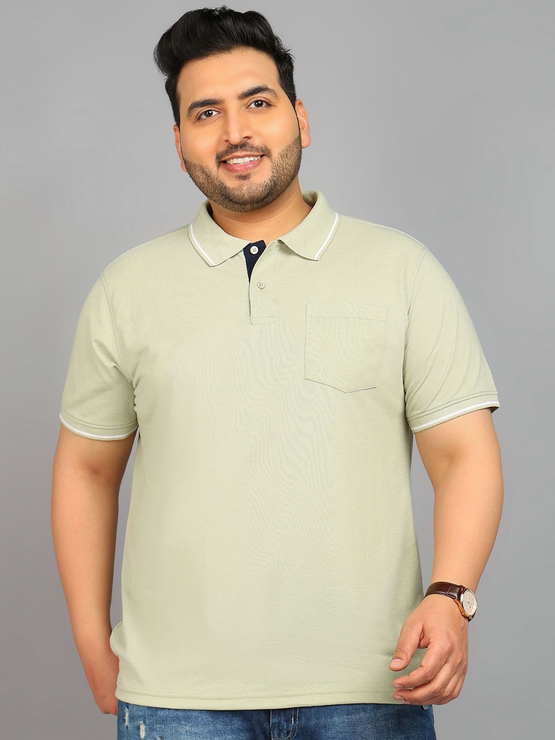 XFOX Men Polo Collar T-shirt