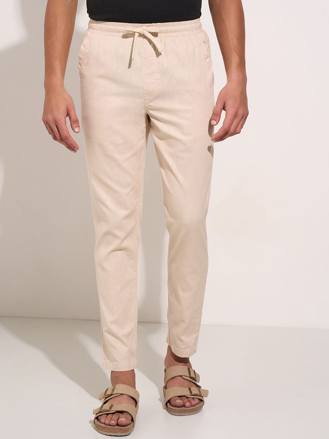 7 Alt by Pantaloons Men Slim Fit Chinos Trousers