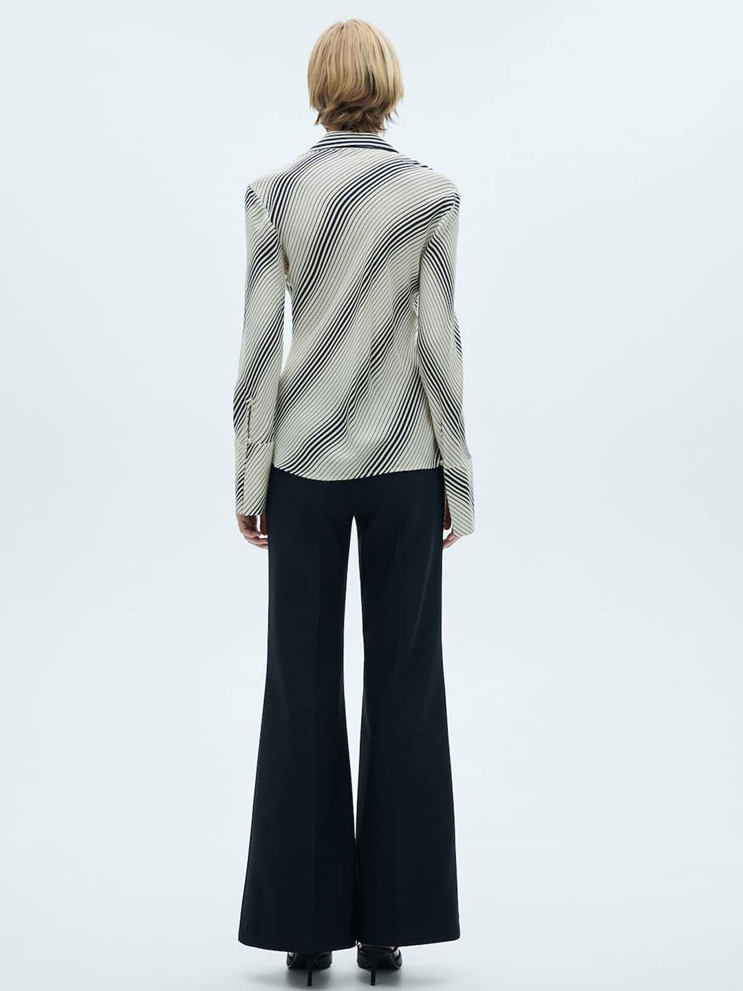 Striped Flared Sleeve Shirt