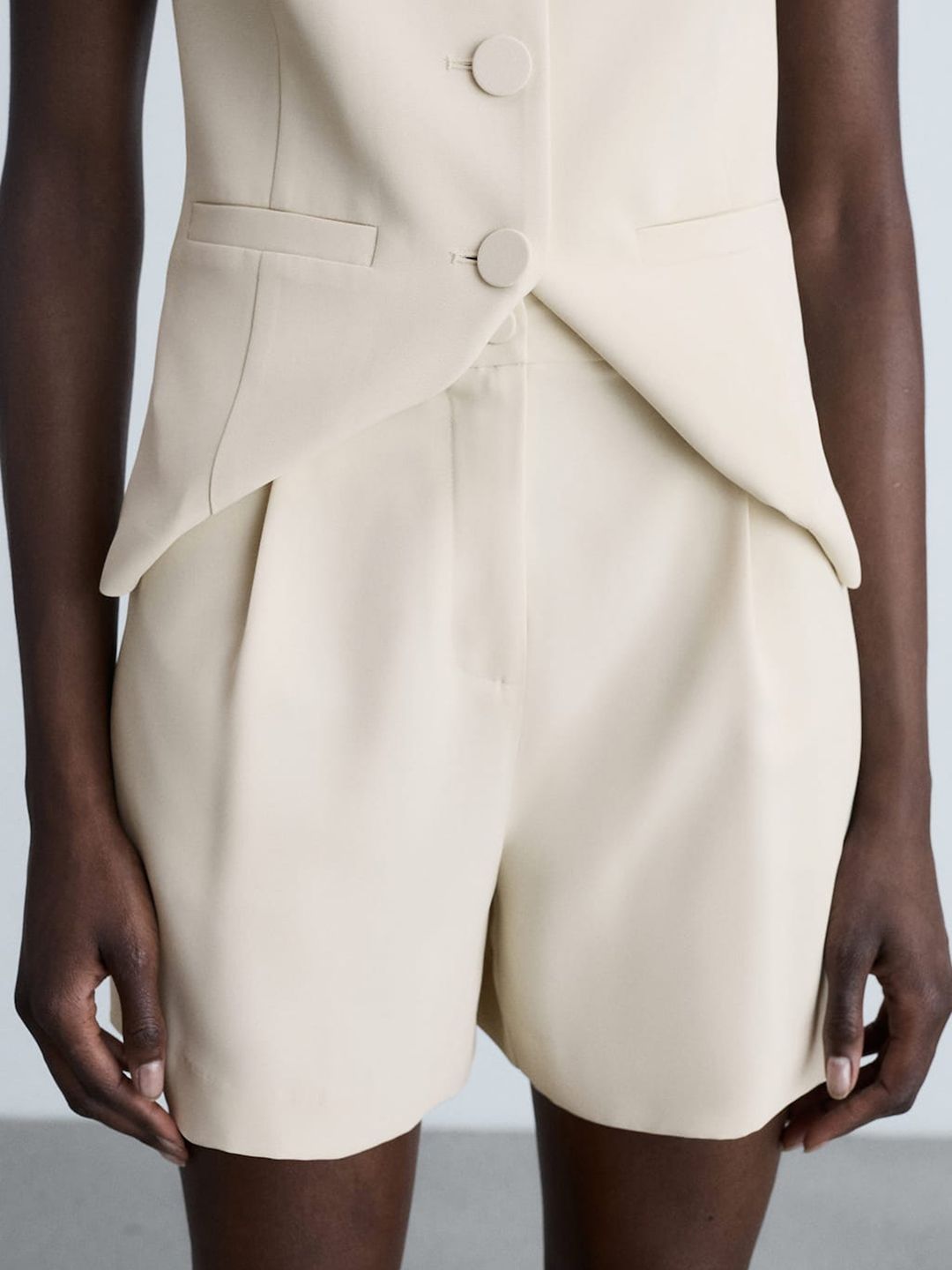 Pleated Shorts