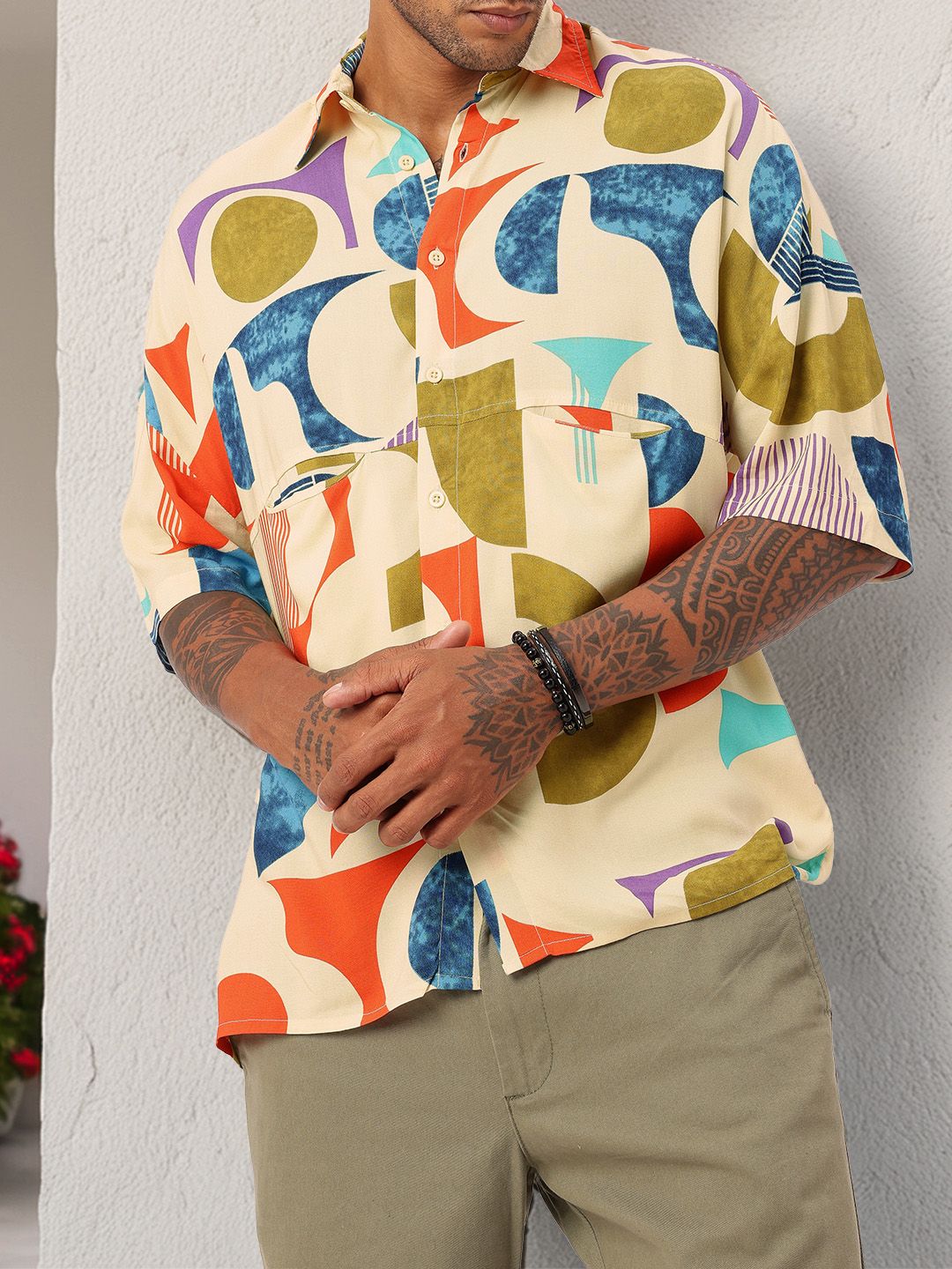 Kook N Keech Holiday Escape Aloha Printed Oversized Fit Shirt Kook N Keech Holiday Escape Aloha Printed Oversized Fit Shirt