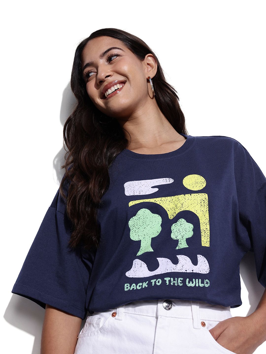 DressBerry Printed Boxy T-shirt deal from myntra