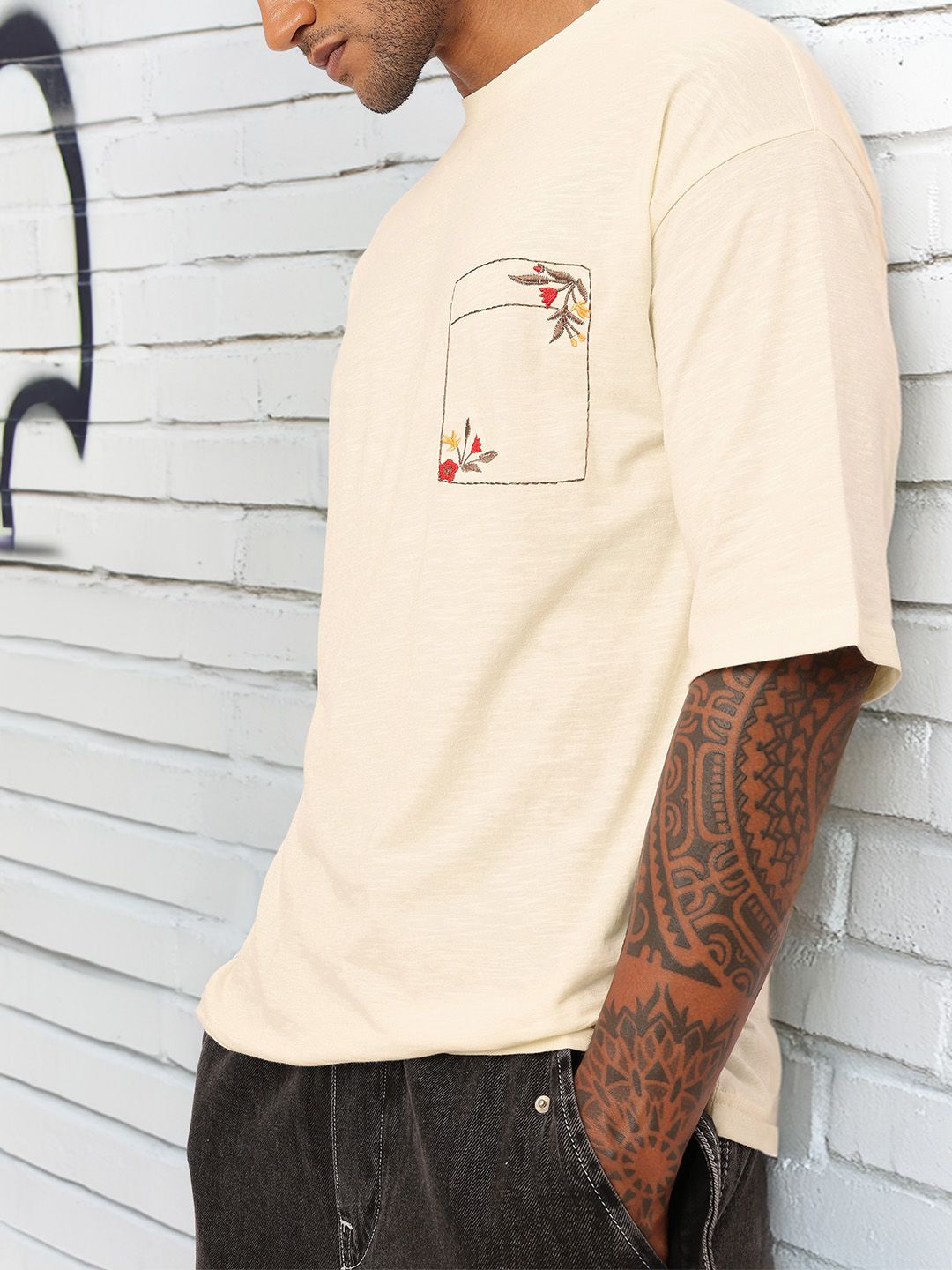 Kook N Keech Floral Embroidery Tshirt deal from myntra