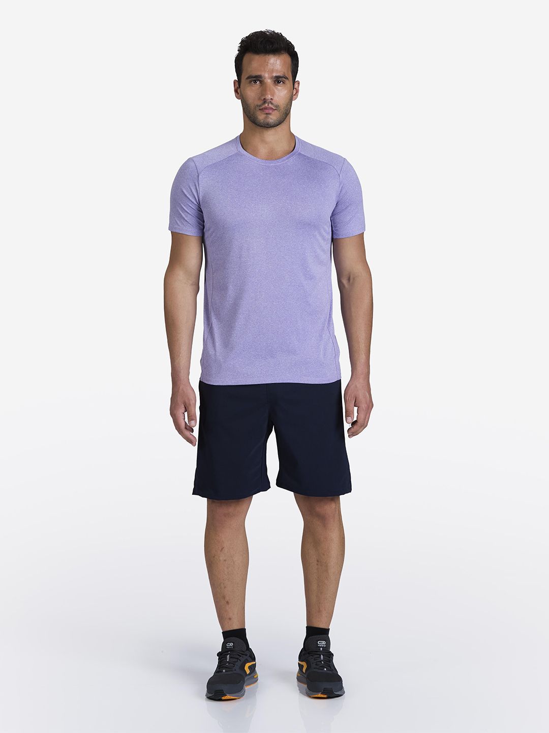 Decathlon Domyos - Men Lavender Purple TS 100 Stretchable Cardio Training T-Shirt