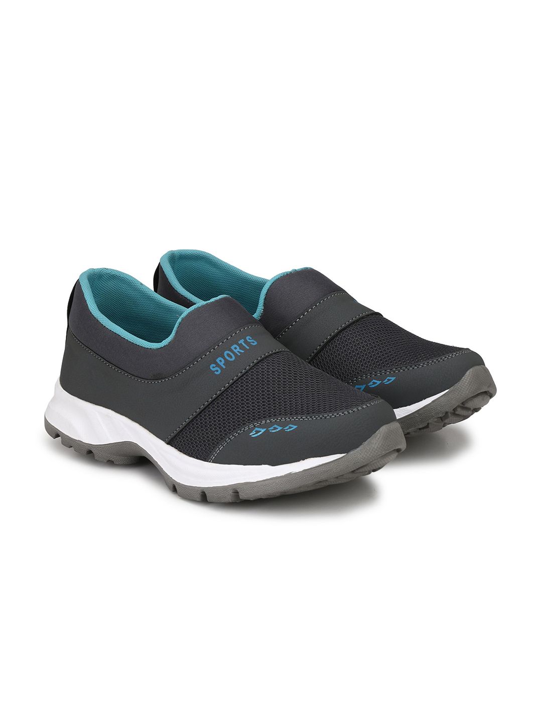 Shoe Island Men Mesh BAB7027 Grey Low Ankle Length Sports EVA Shoes