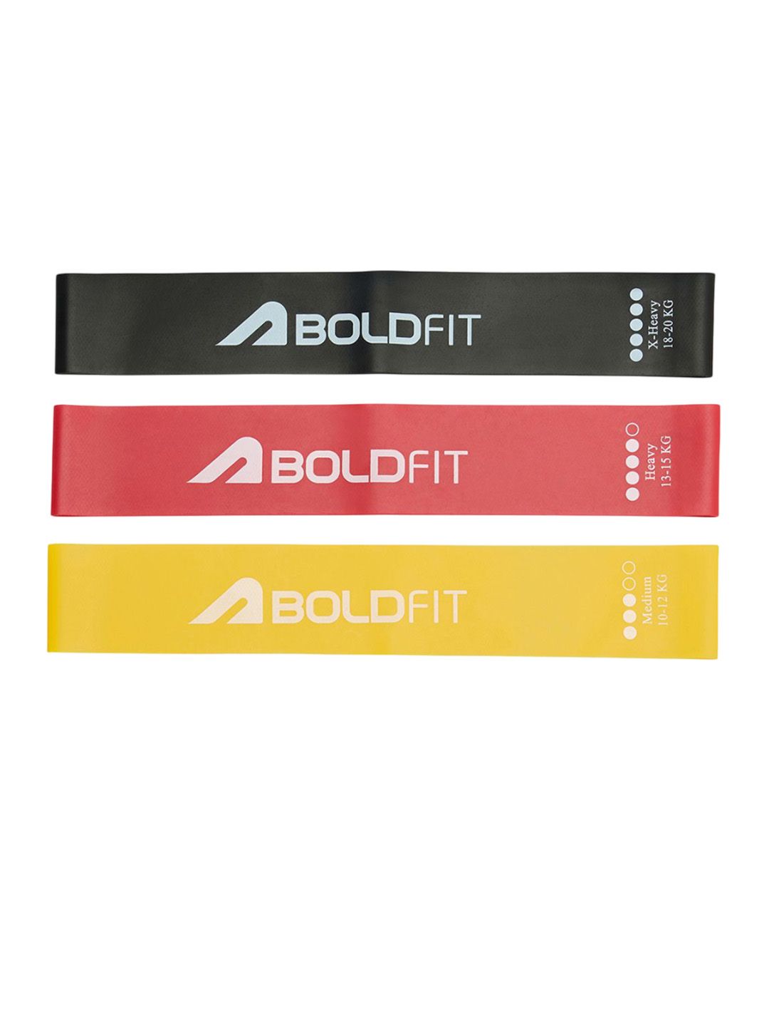 BOLDFIT BOLDFIT Unisex Set Of 3 Mini Loop Serretion Grip