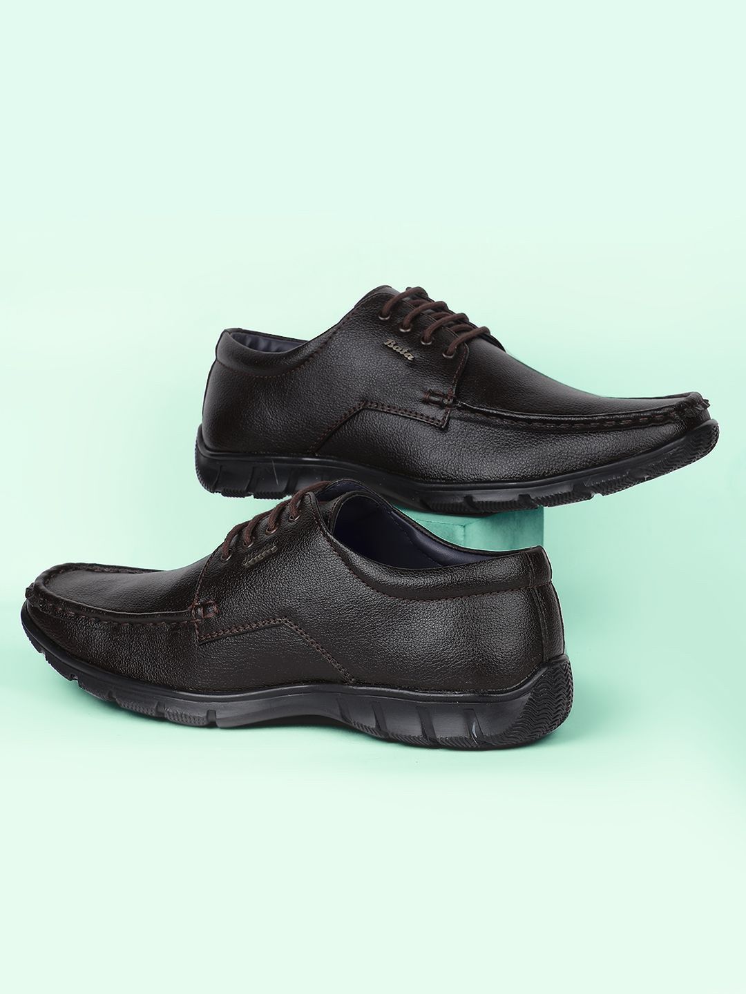 Bata Bata Men Lace-Up Formal Derby Shoes