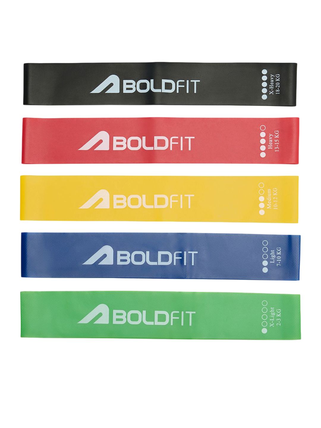 BOLDFIT BOLDFIT Set Of 5 Mini Loop Serretion Grip