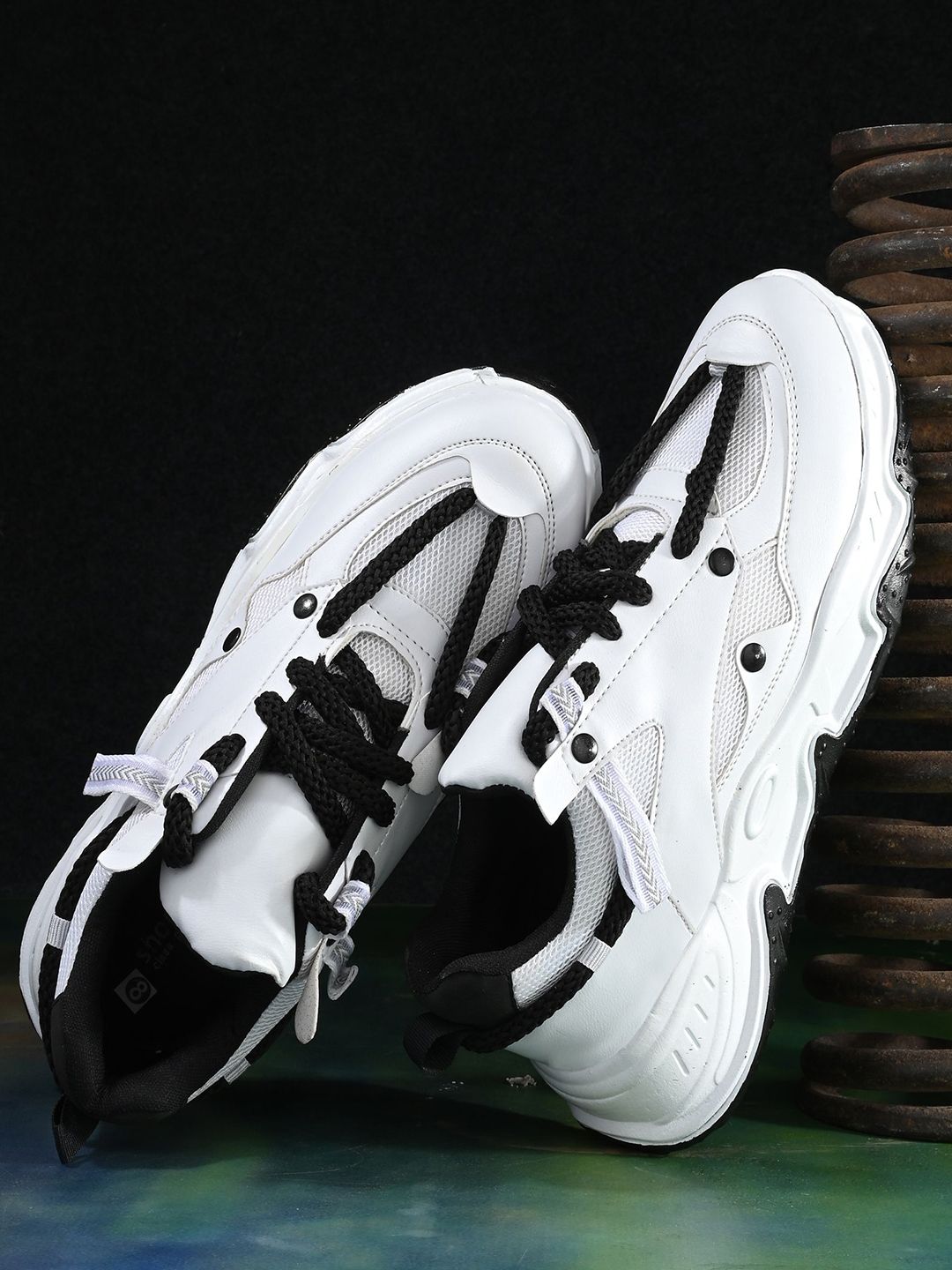 Shoe Island Men Mesh W450 White Low Ankle Length Sports Airmix Shoes