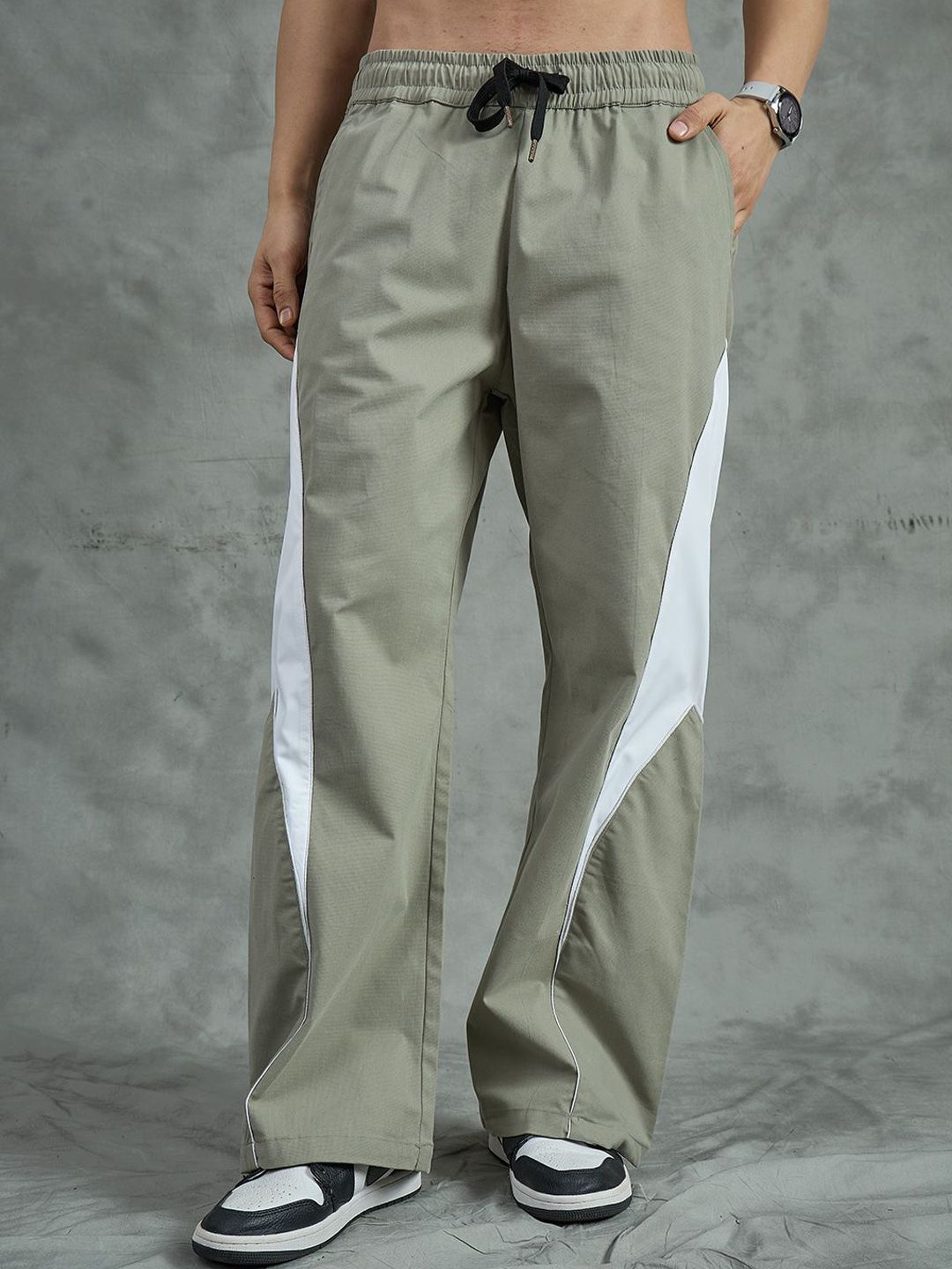 Relaxed-Fit Track Pants deal from myntra Relaxed-Fit Track Pants deal from myntra