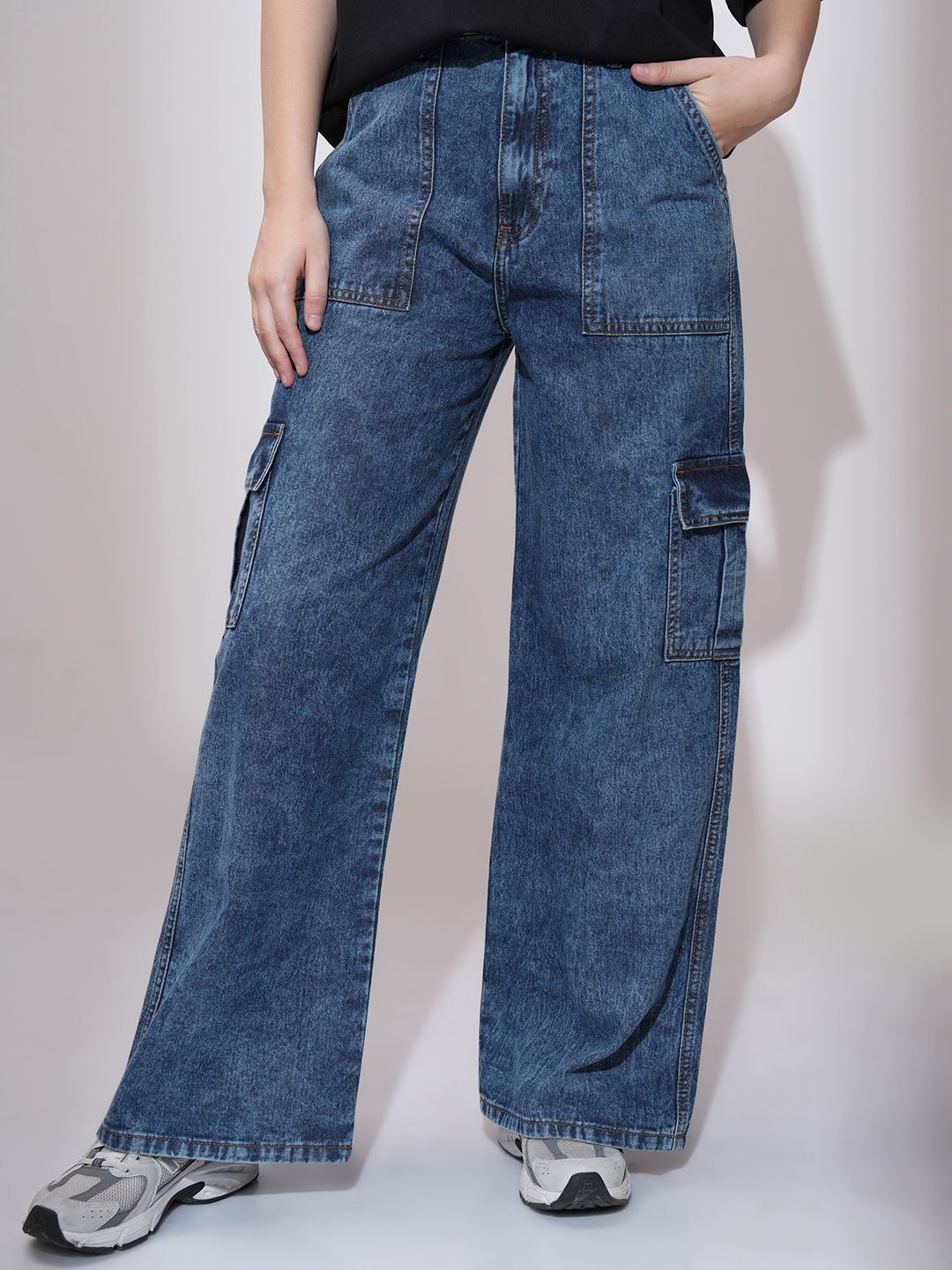 Street By Tokyo Talkies Women Flared Light Fade Stretchable Jeans