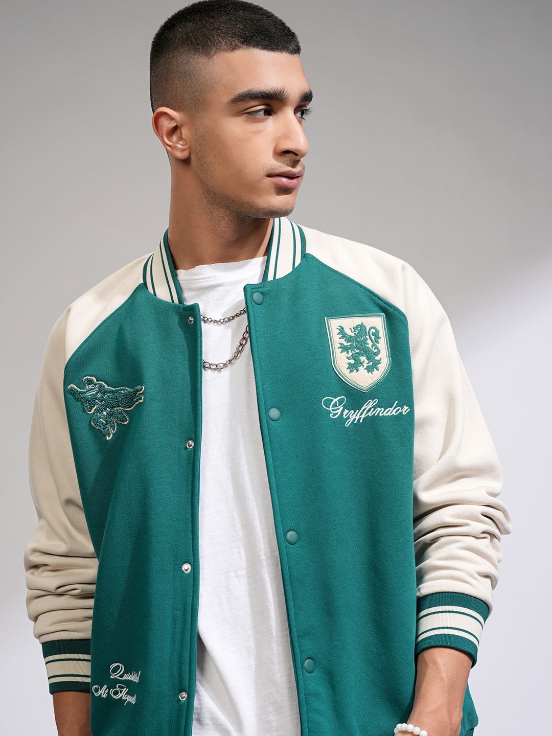 HIGHLANDER Warner Bros Harry Potter Men Oversized Varsity Jacket