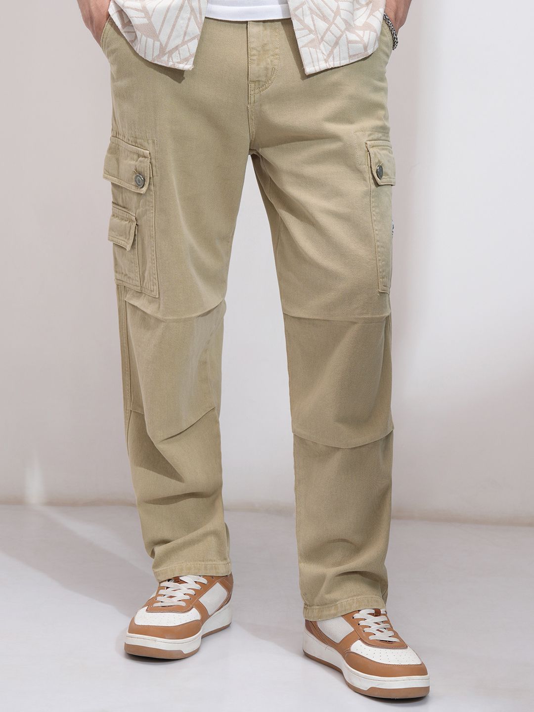 HIGHLANDER Men Straight Fit High-Rise Stretchable Jeans