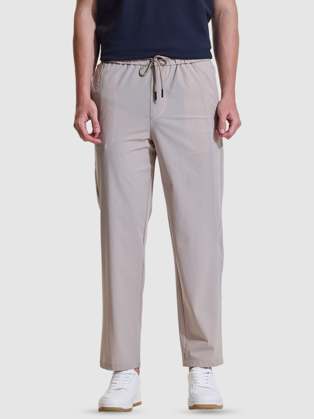Men Beige Regular Fit Trouser Offers & Cashback