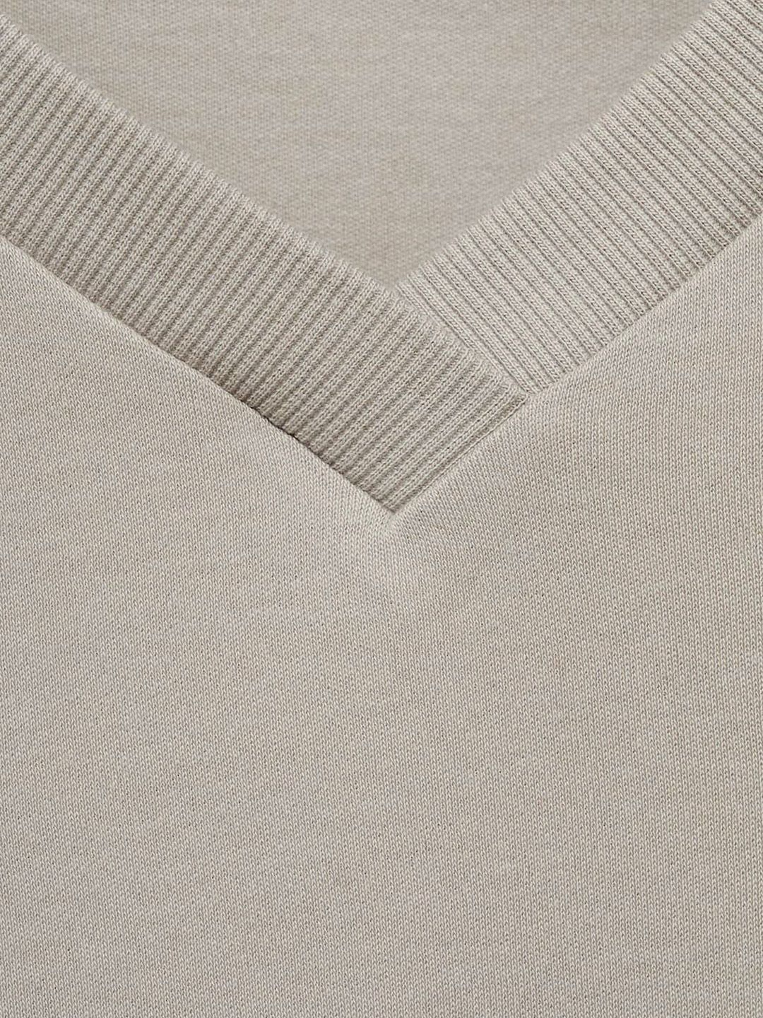 V-Neck Pure Cotton T-shirt