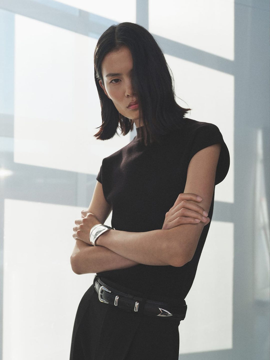 MANGO Extended Sleeve High-Neck Pullover
