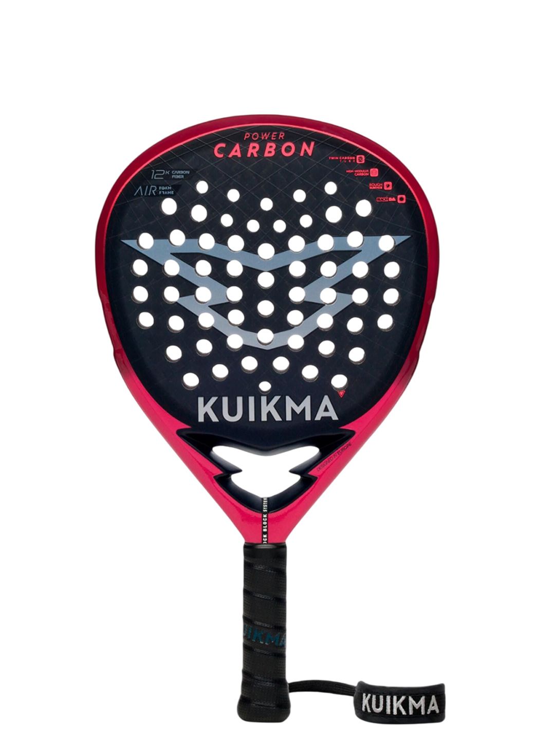 Decathlon Decathlon Kuikma - Unisex Black and Red PR Power Carbon Robustness Paddle Racket