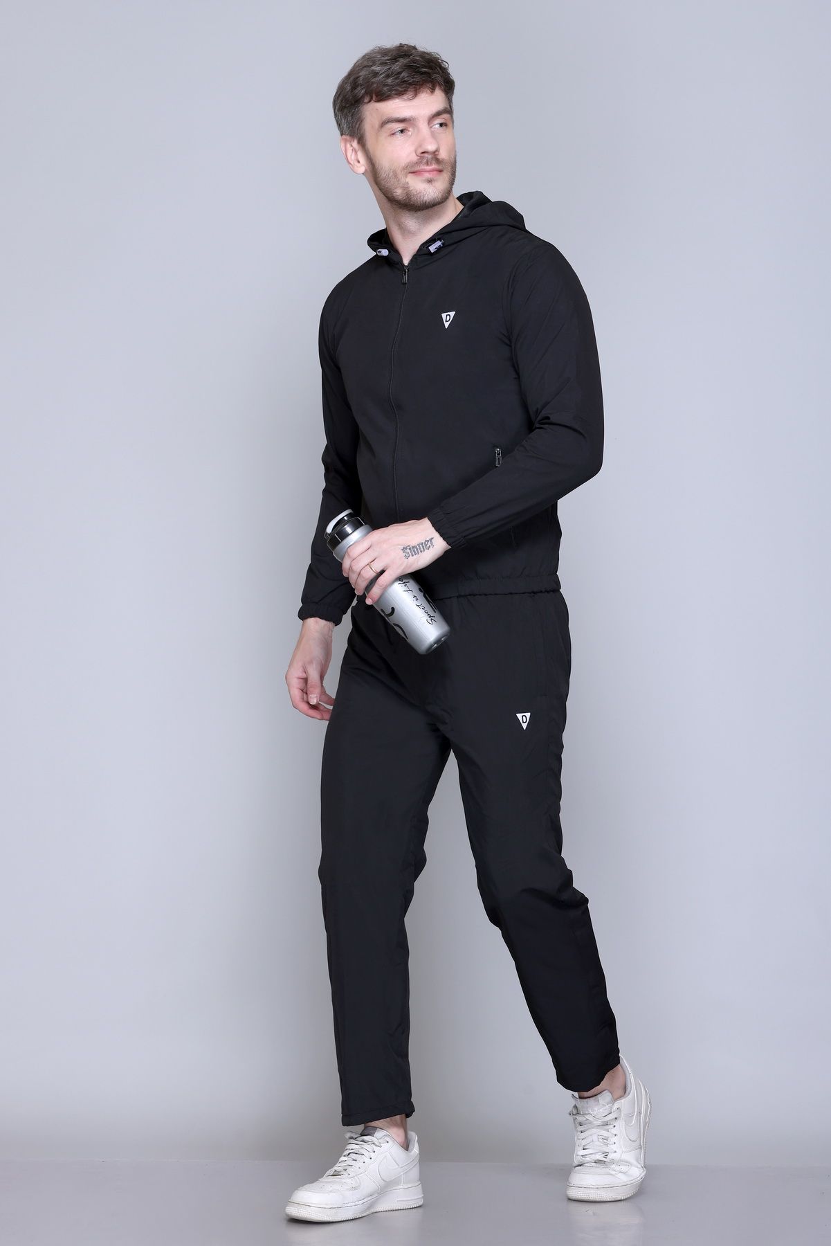 Deefab Mock Neck Zipper Tracksuit