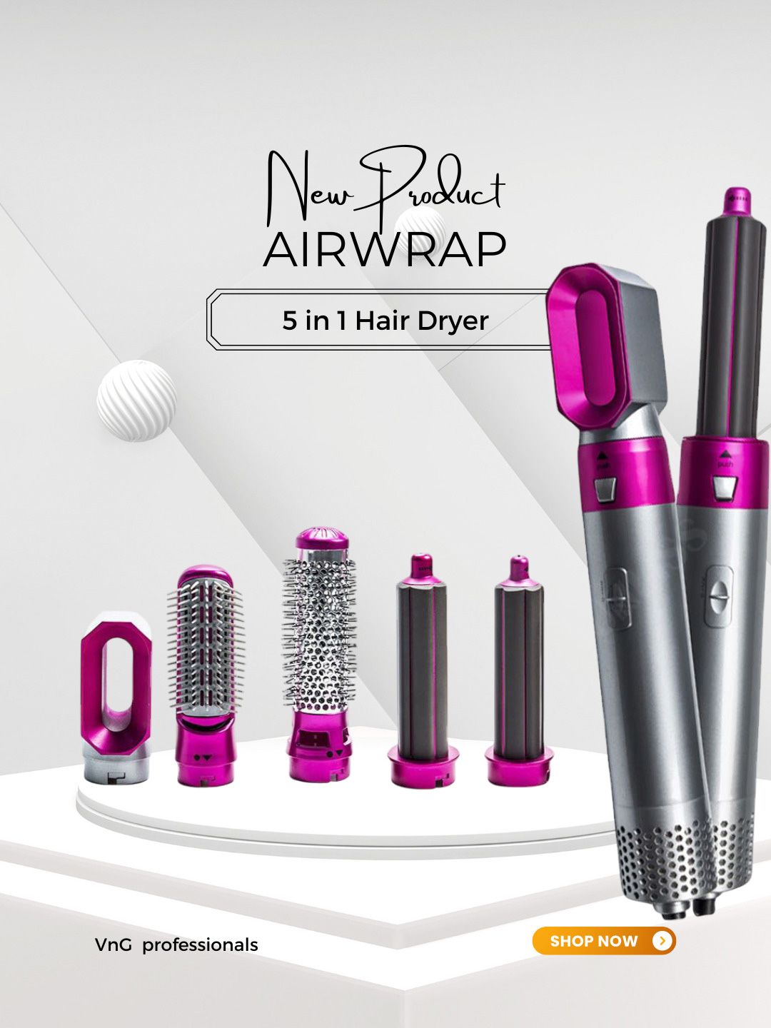 Buy vng 5 In 1 Multifunctional Hair Dryer Styling Tool - Multi