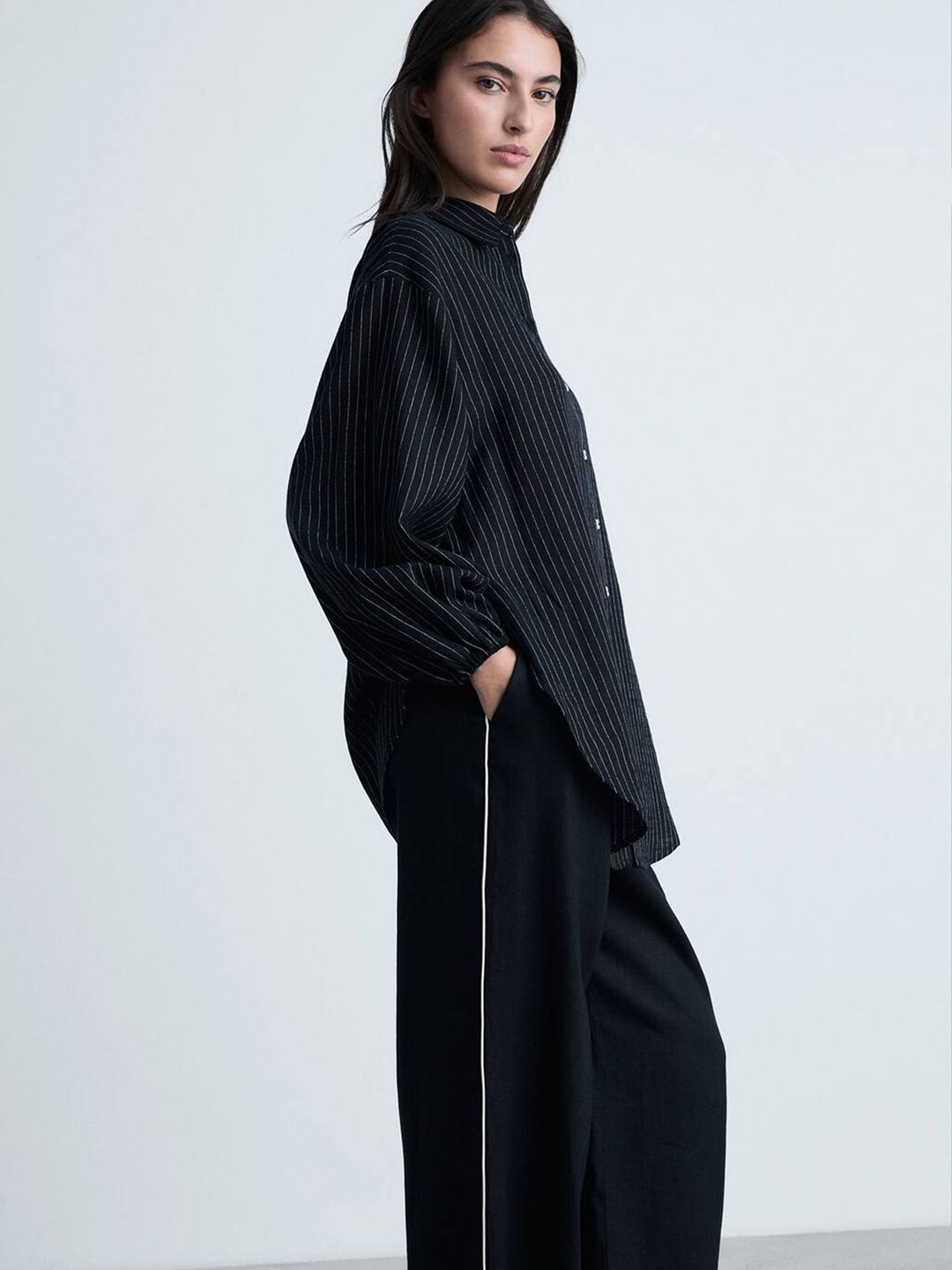 Striped Knot Detail Shirt