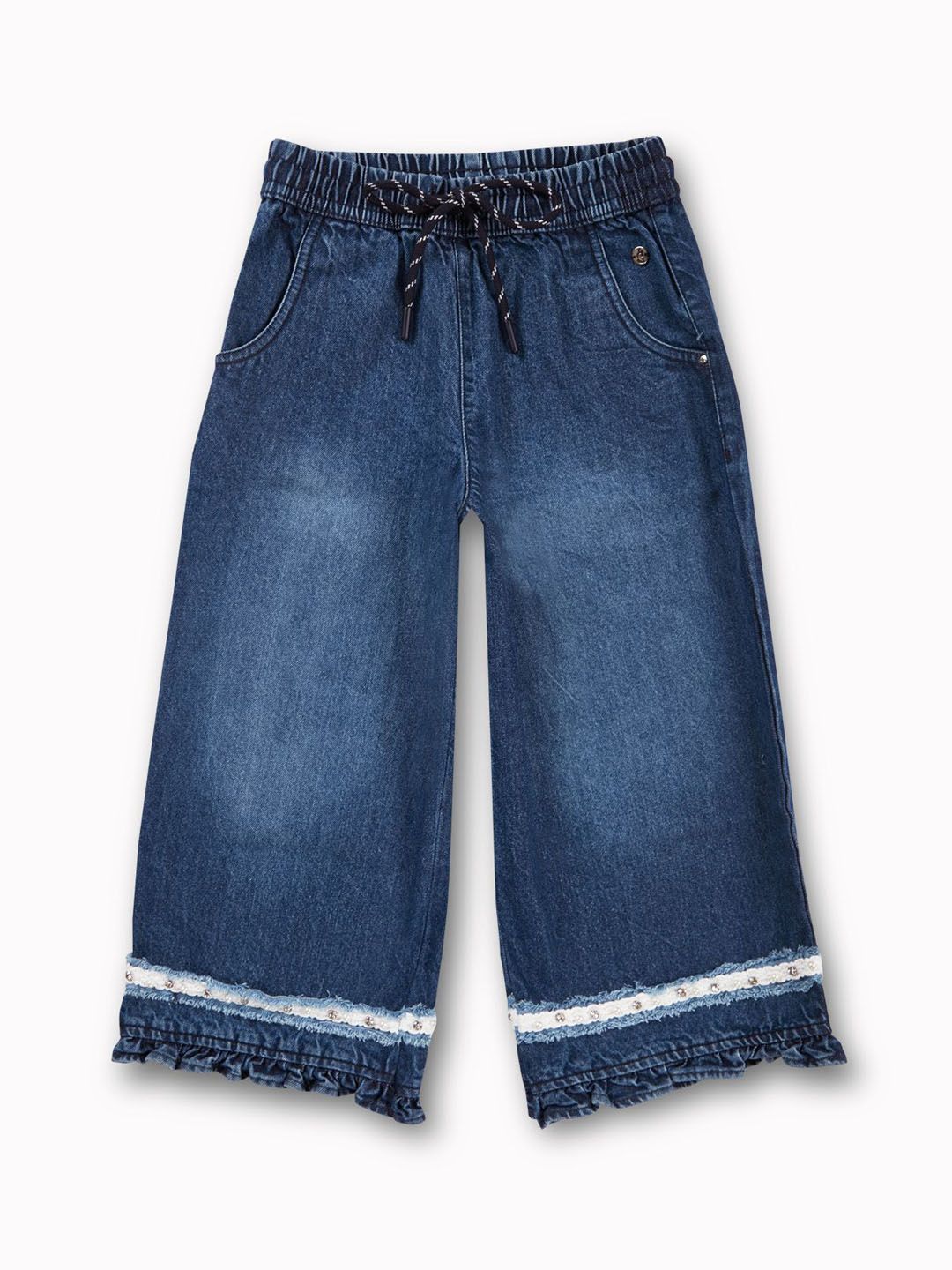 Gini and Jony Girls Faded Comfort Flared Culottes Trousers