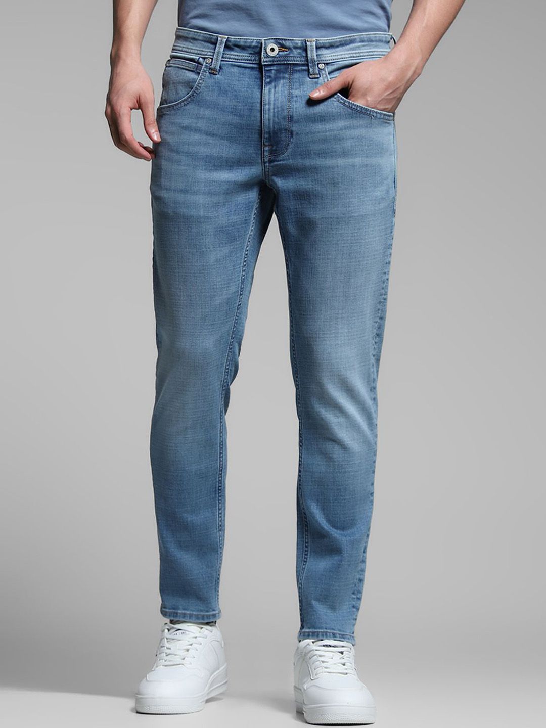 Jack & Jones Men Slim Fit Low-Rise Jeans