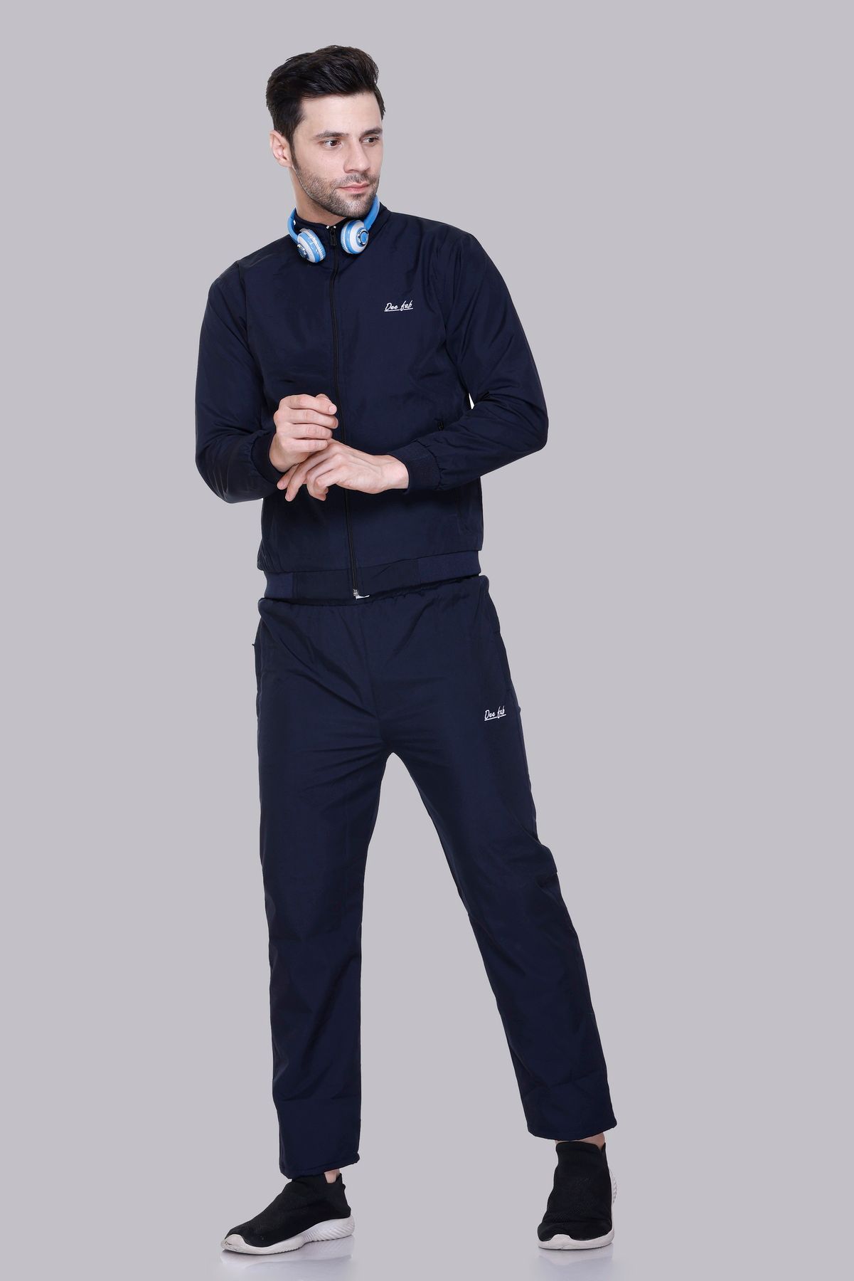 Deefab's Men Mid-Rise Zipper Tracksuit