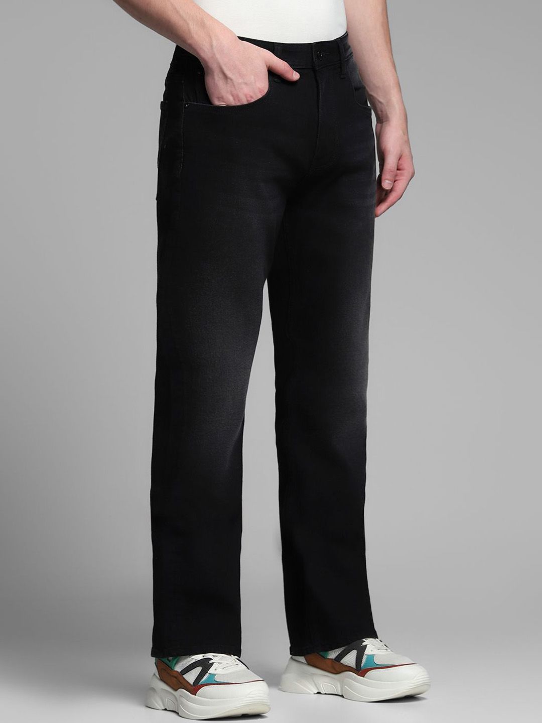 Bootcut Low-Rise Light Fade Stretchable Jeans