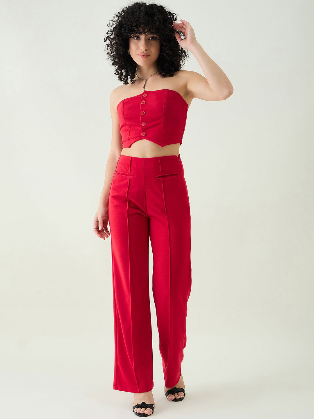 Top With Trousers aayu Strapless Top With Trousers