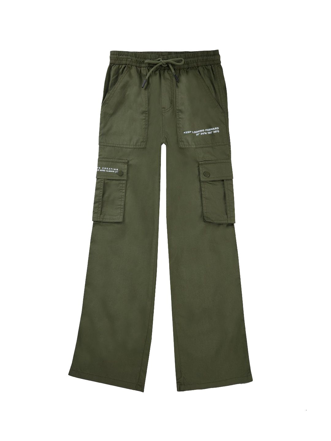 Gini and Jony Boys Printed Comfort Straight Fit Cargos Trousers