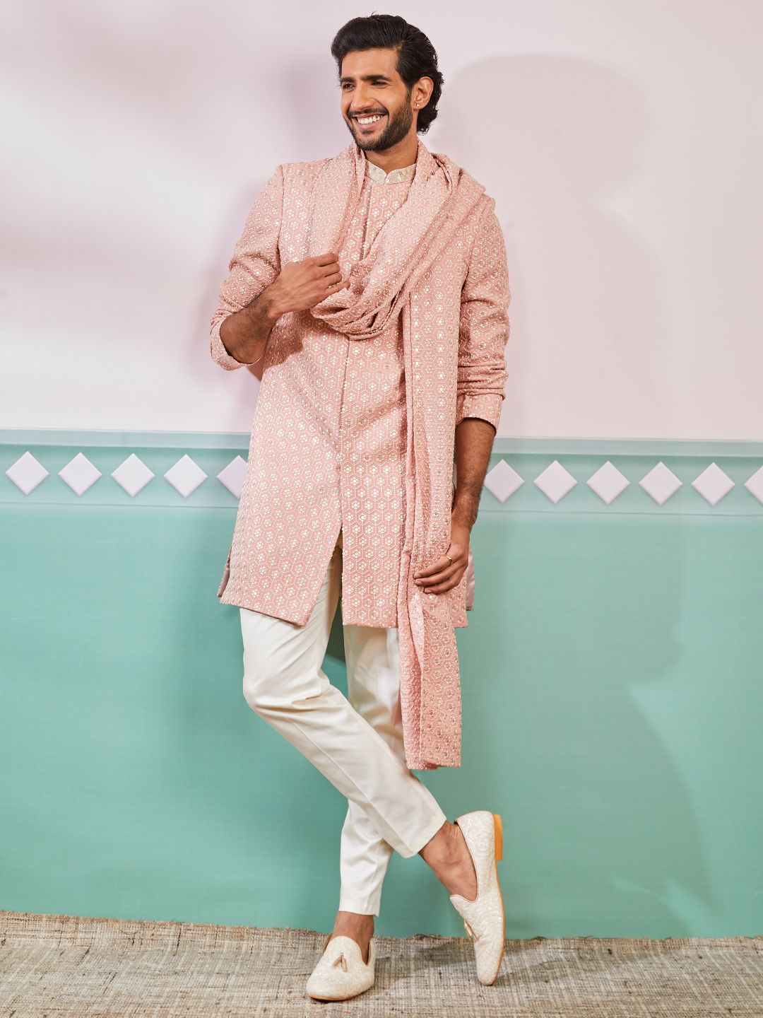 Vastramay Embroidered Sherwani Set