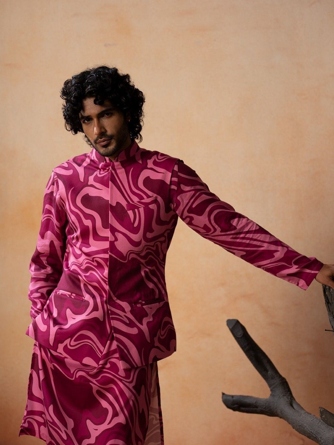 HILO DESIGN Printed Nehru Jackets