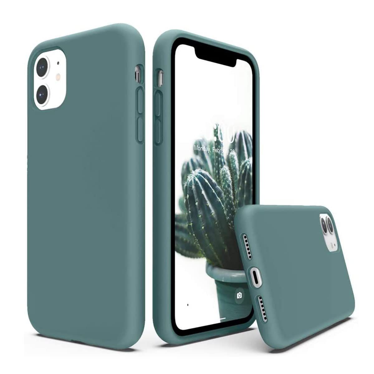 LIRAMARK Solid Printed iPhone 11 Back Case Mobile Accessories