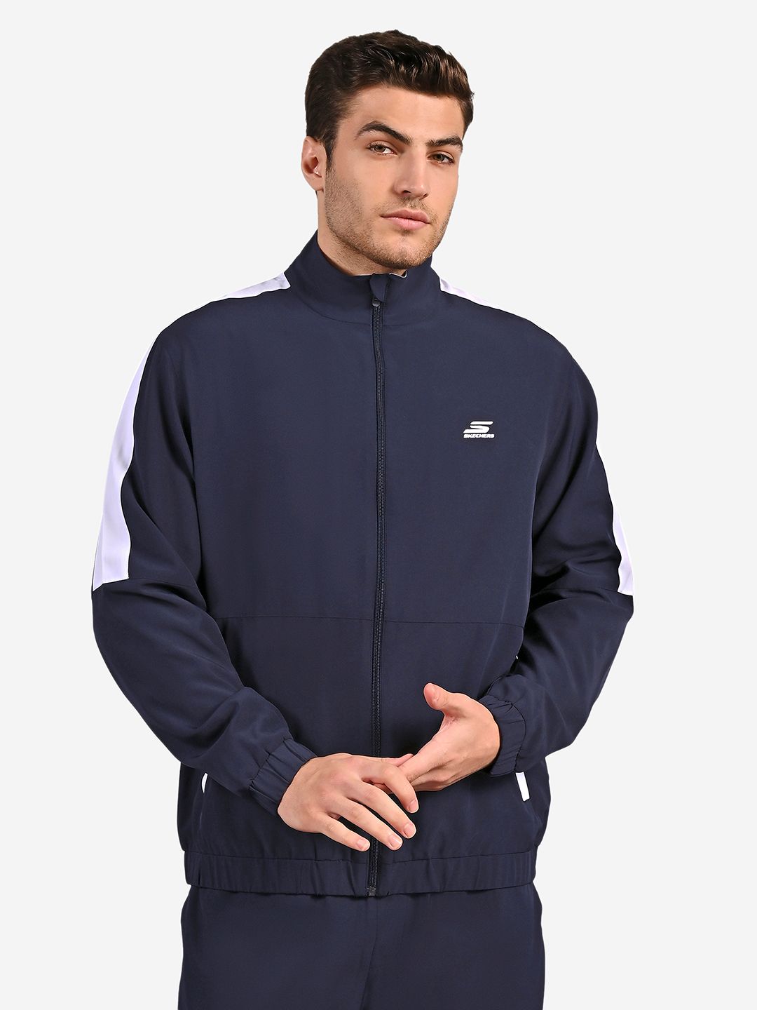 ㉑マルチカラーブロックフリース Buy Skechers Men Colorblock Track Jackets - Jackets for Men