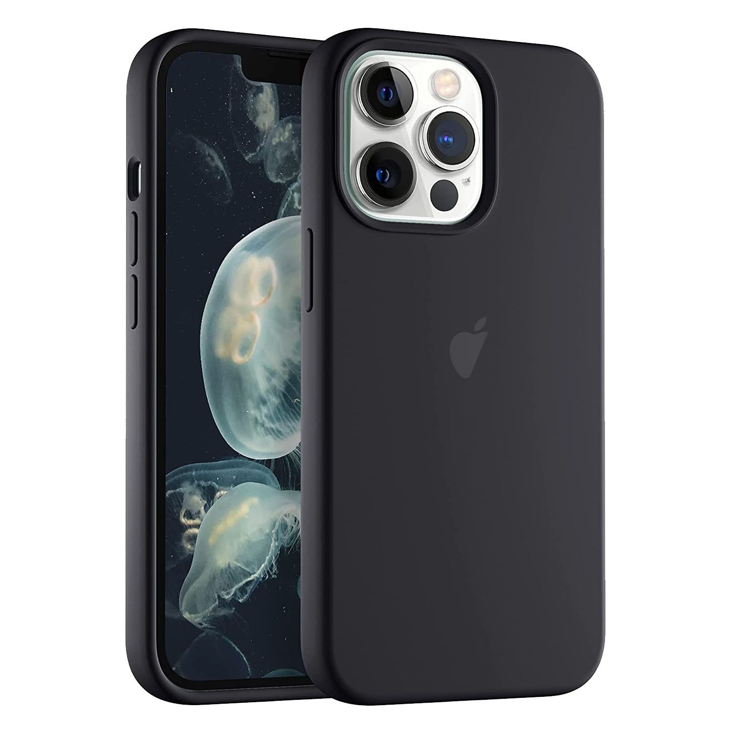 LIRAMARK Solid Printed iPhone 13 Pro Back Case Mobile Accessories