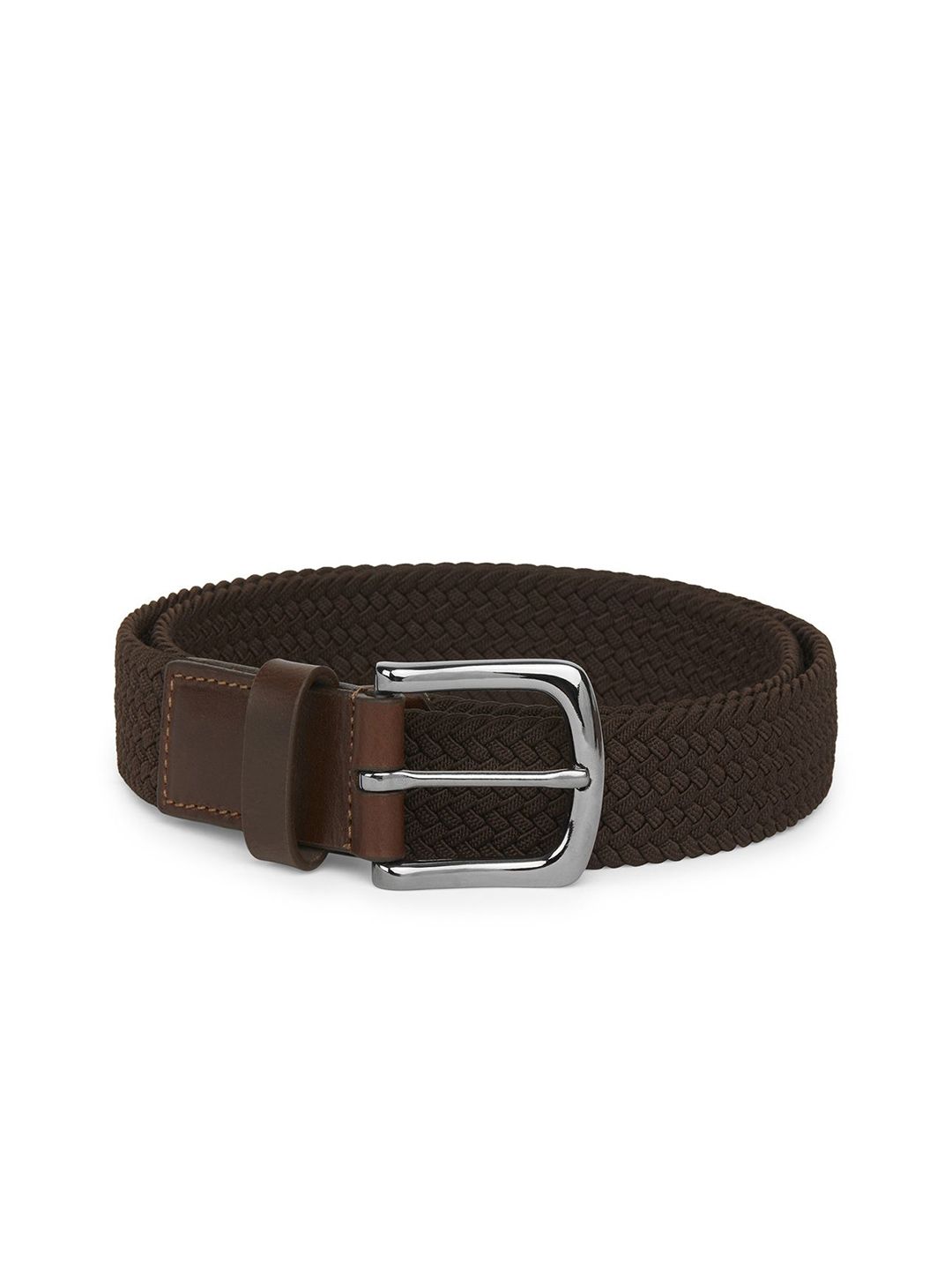 Being Human Men Braided Leather Belt