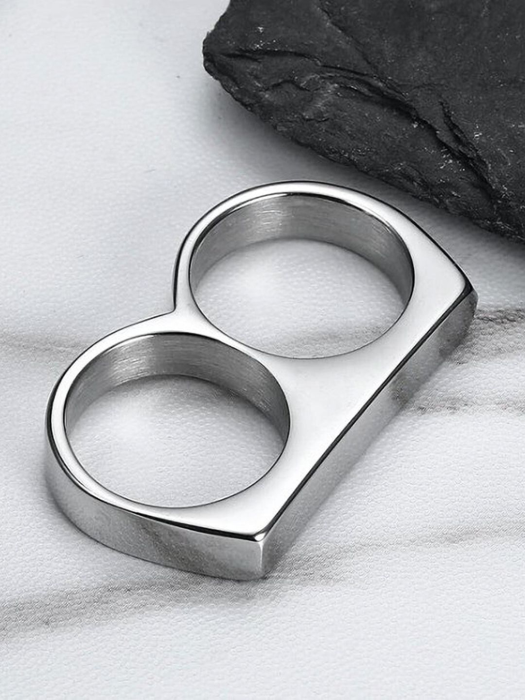The Roadster Lifestyle Co Men Trendy Double-Finger Ring