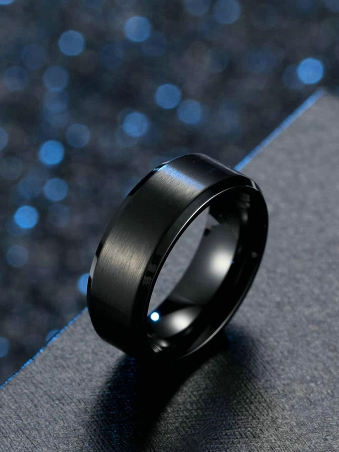 The Roadster Lifestyle Co Men Stainless Steel Band Ring