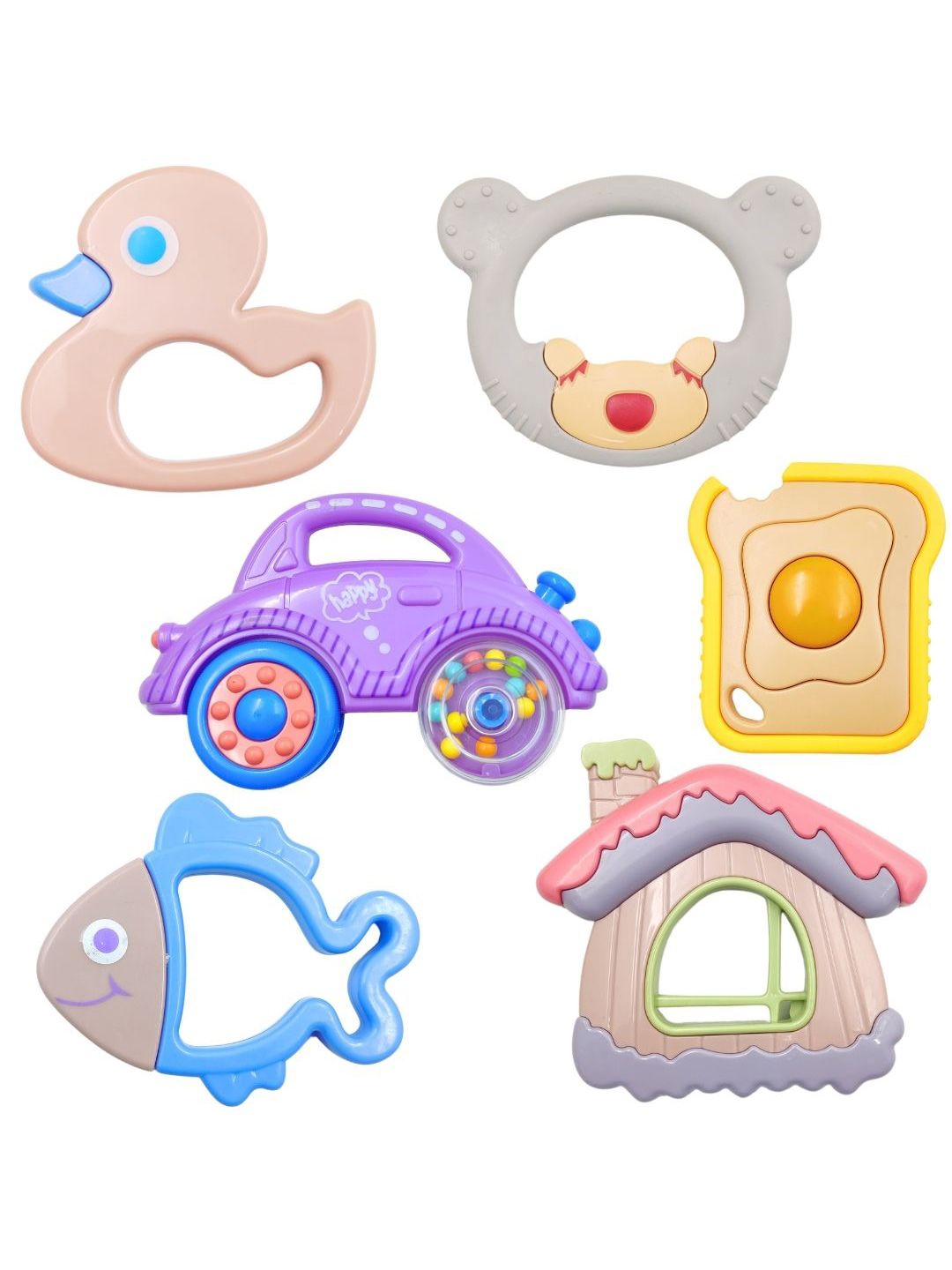 PLUSPOINT Set of 4 BPA Free Racket Activity Toys and Games