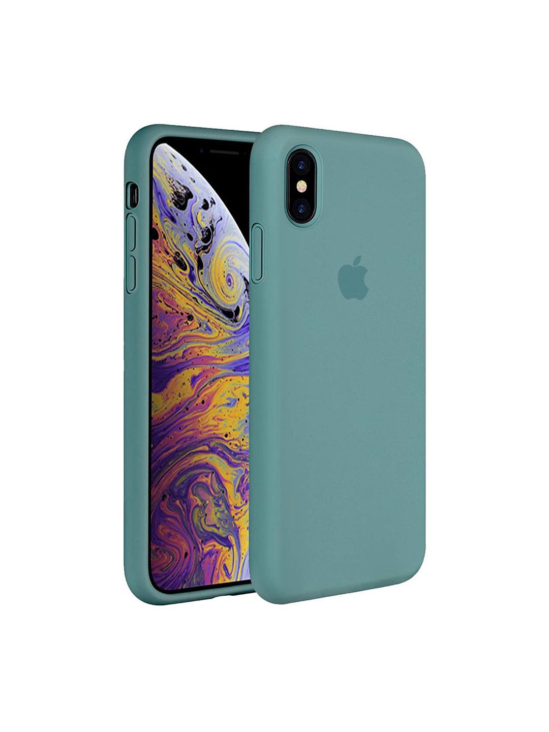 LIRAMARK Solid Printed iPhone Xs Max Back Case Mobile Accessories