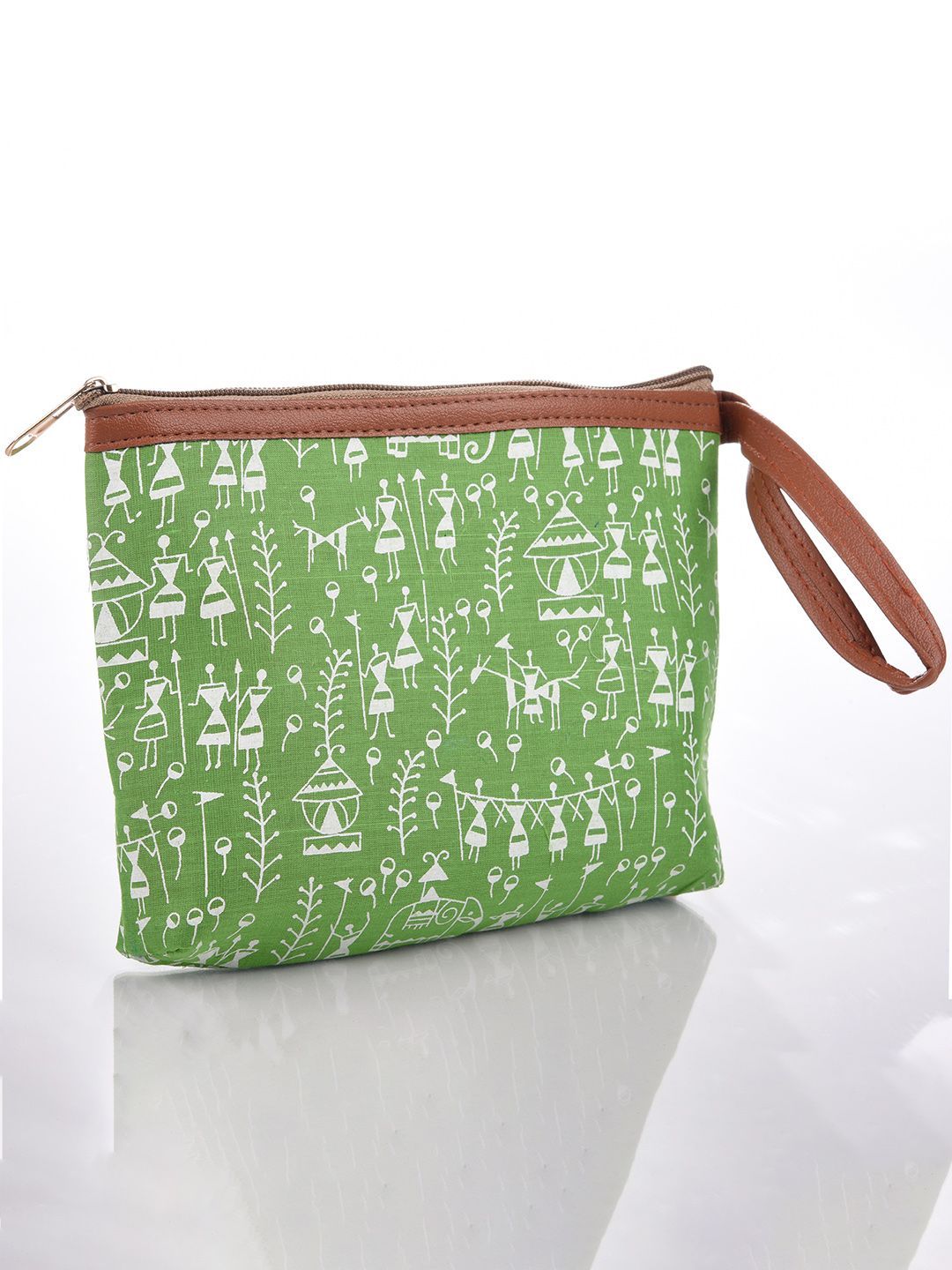 Kuber Industries Warli Printed Makeup Pouch