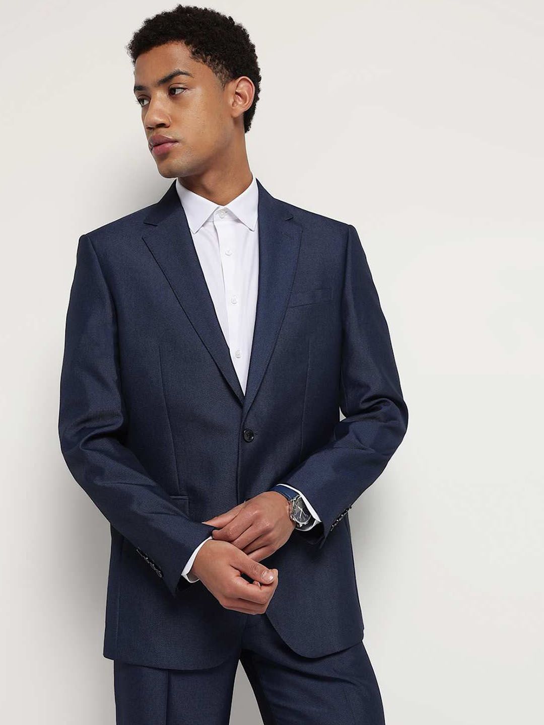 Marks & Spencer Marks & Spencer Textured Single-Breasted Blazer