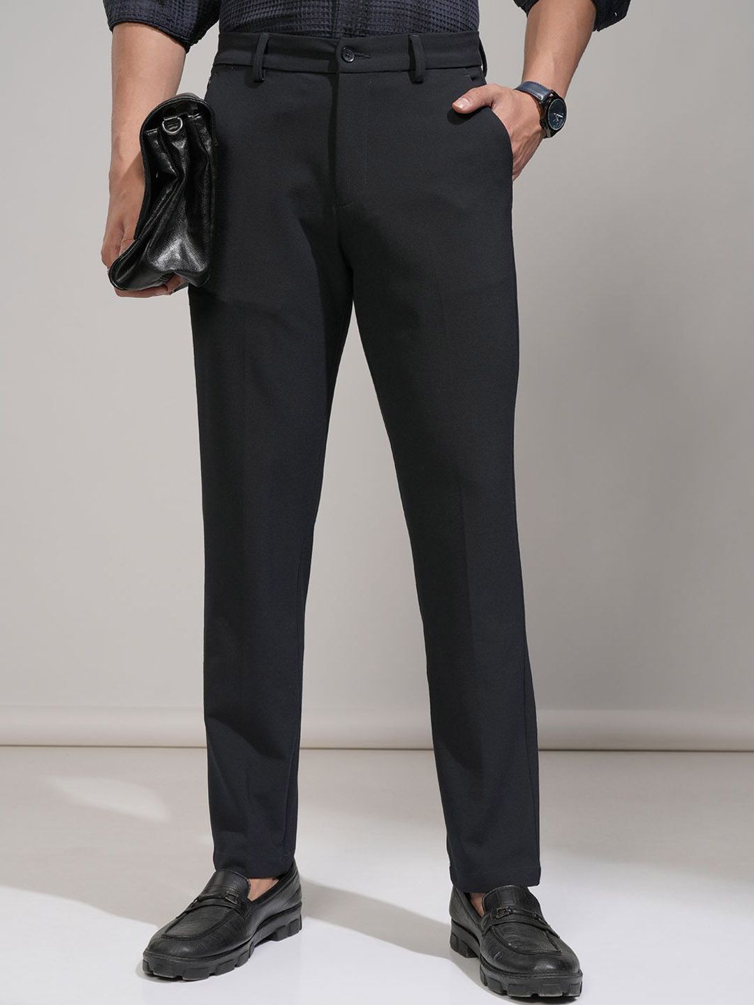 HIGHLANDER Men Comfort Slim Fit Trousers