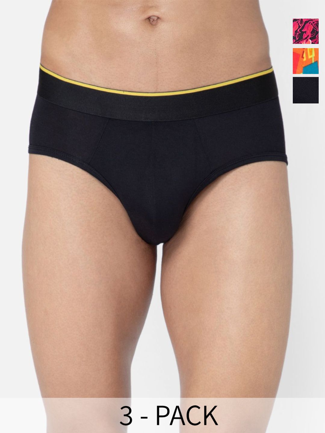 bummer Pack of 3 Printed Mircomodal Briefs BRNXGTCB03S